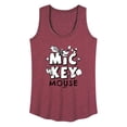thumbnail image 1 of Disney - Mickey Mouse - Black & White Doodle - Women's Racerback Tank Top, 1 of 4