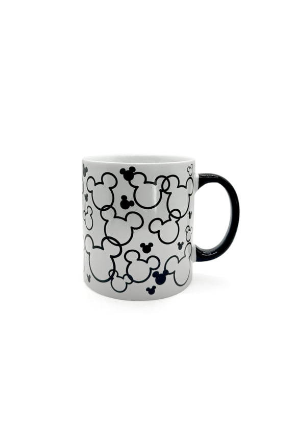 Mickey Mouse Black and White Ceramic Mug, 20 Ounces