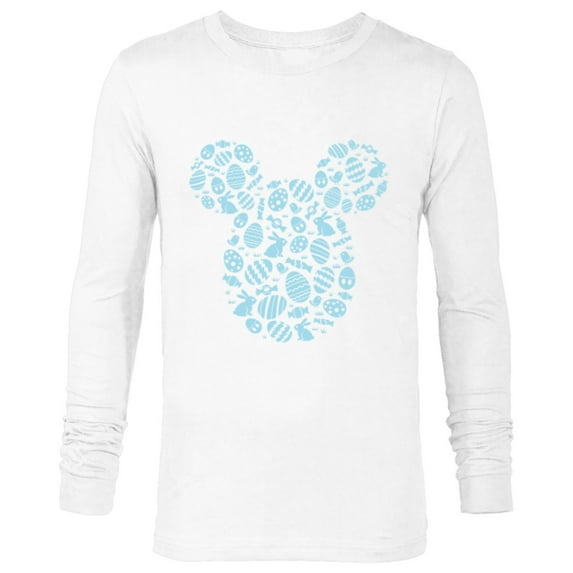 Disney Mickey Mouse Blue Easter - Long Sleeve T-Shirt for Men - Customized-White