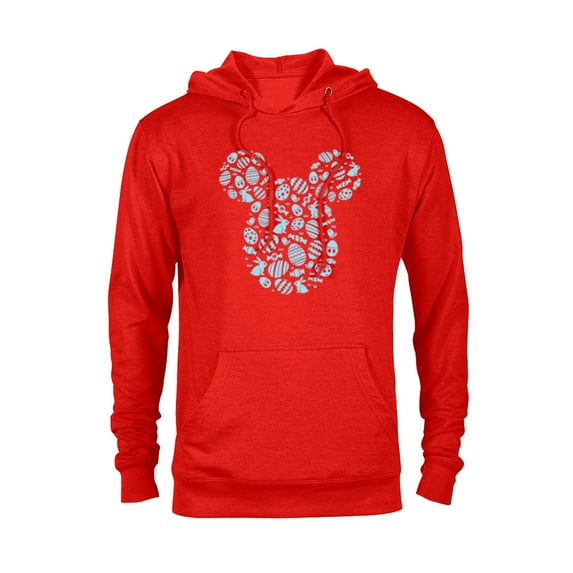 Disney Mickey Mouse Blue Easter - Pullover Hoodie for Adults - Customized-Red