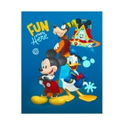 Disney Mickey Mouse Blue LED Canvas Art Print for Children's Room Decor