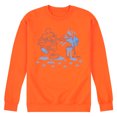 thumbnail image 1 of Disney - Mickey Mouse - Blue Pup Prints & Outline - Men's Crew Neck Fleece Pullover, 1 of 6