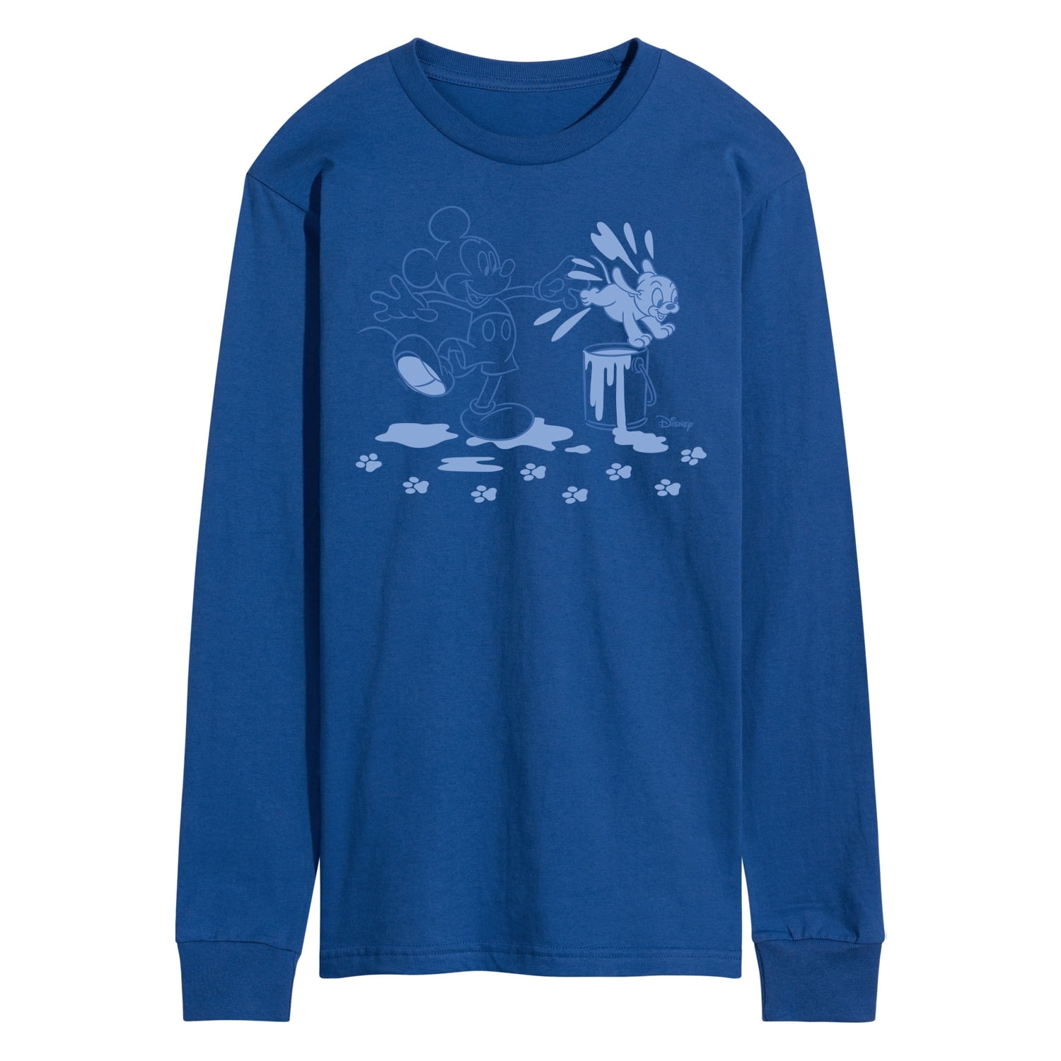 Babyhug Full Sleeves Tee Mickey Mouse - Blue