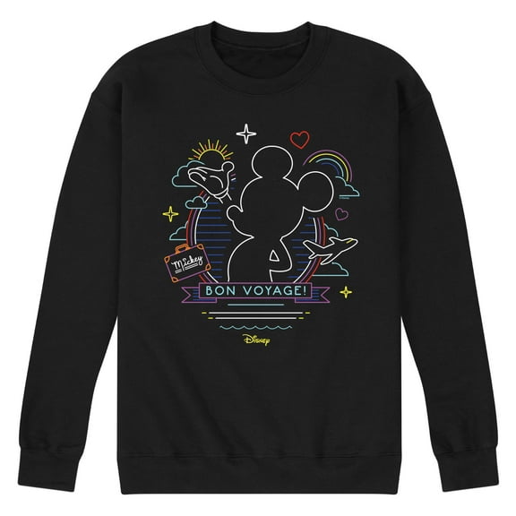 Disney - Mickey Mouse - Bon Voyage on the Cruise - Men's Crew Neck Fleece Pullover