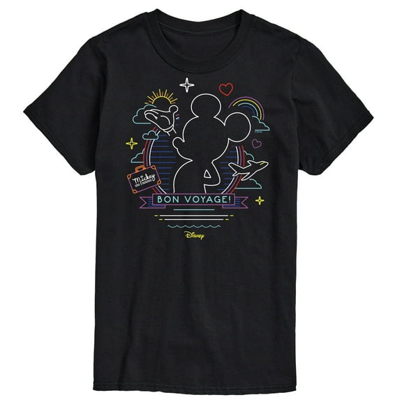 Disney - Mickey Mouse - Bon Voyage on the Cruise - Men's Short Sleeve Graphic T-Shirt