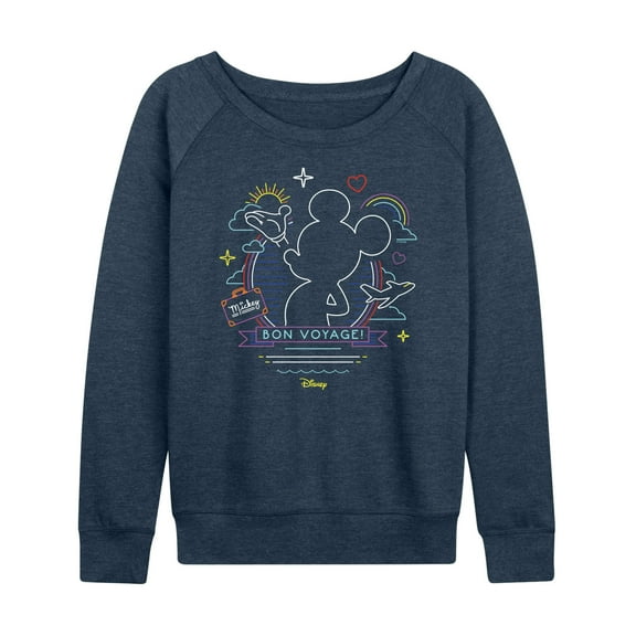 Disney - Mickey Mouse - Bon Voyage on the Cruise - Women's Lightweight French Terry Long Sleeve Shirt