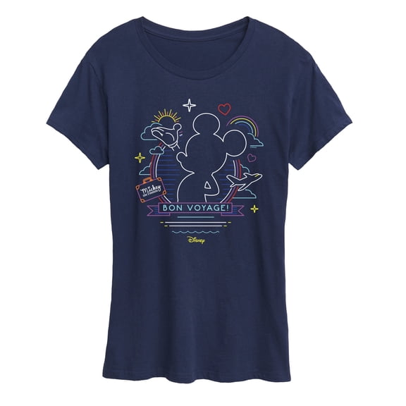 Disney - Mickey Mouse - Bon Voyage on the Cruise - Women's Short Sleeve Graphic T-Shirt