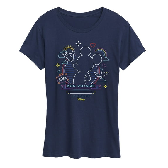 Disney - Mickey Mouse - Bon Voyage on the Cruise - Women's Short Sleeve Graphic T-Shirt