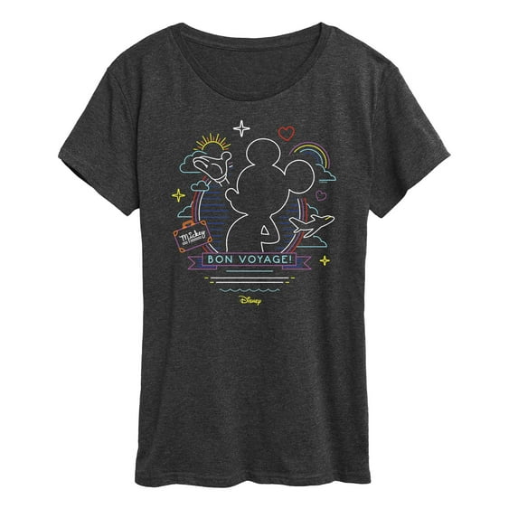 Disney - Mickey Mouse - Bon Voyage on the Cruise - Women's Short Sleeve Graphic T-Shirt