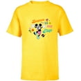 thumbnail image 1 of Disney Mickey Mouse Bounce in My Step Retro Vinyl - Short Sleeve T-Shirt for Kids - Customized-Yellow, 1 of 5