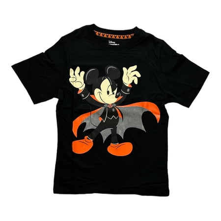 Disney Mickey Mouse Boy's Short Sleeve Halloween Glow In The Dark T-Shirt (8)