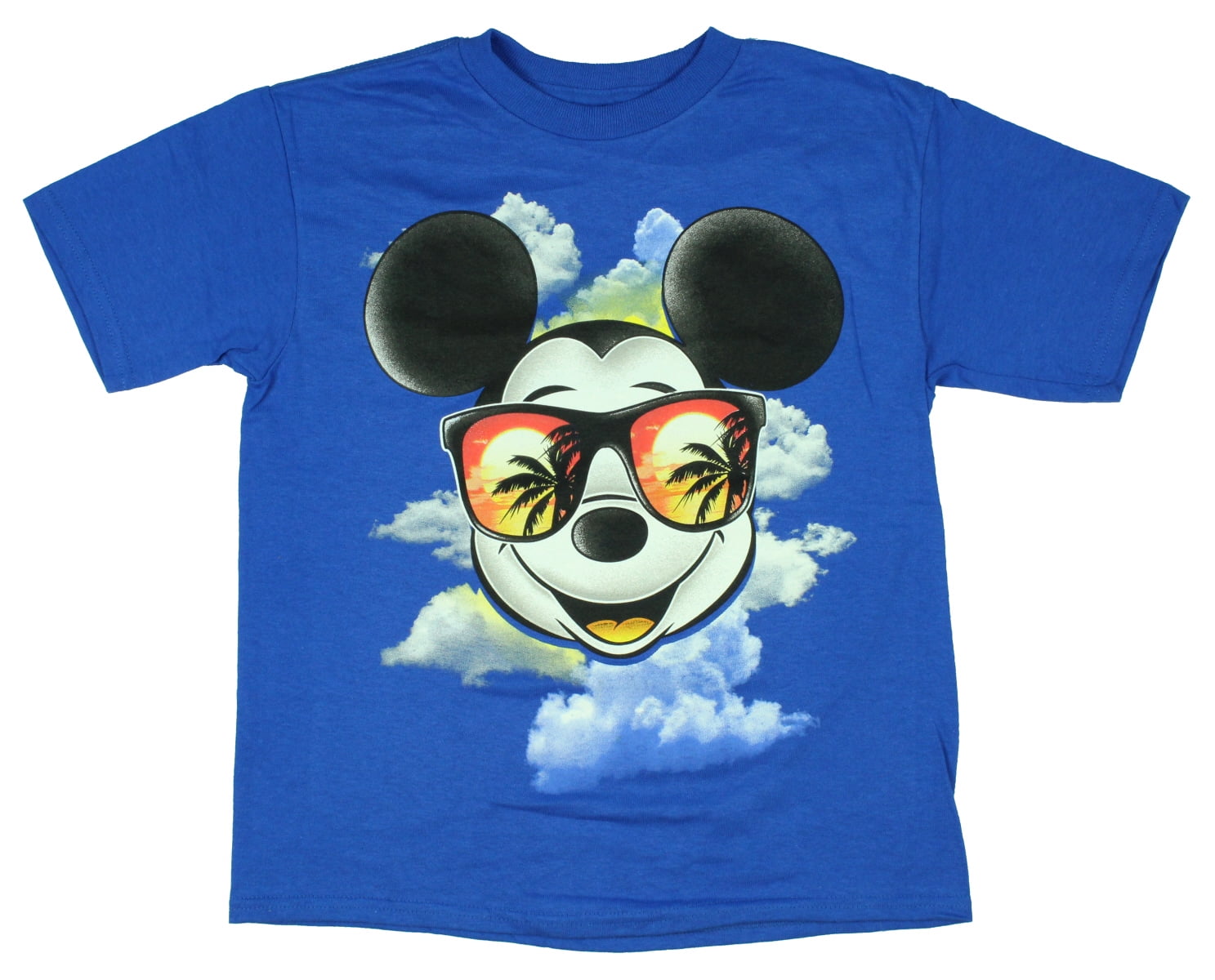 Boys/Youth Mickey Mouse Rainbow Foil Glasses T-Shirt