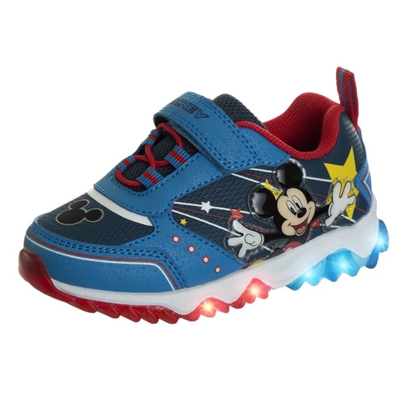 Disney Mickey Mouse Boys Fashion Sneakers. (Toddler Little Kids), Blue Navy, 6