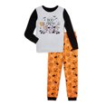thumbnail image 1 of Disney Mickey Mouse Boys Long Sleeve Long Leg Halloween Pajama Set, 2-Piece, Sizes 2-10, 1 of 3