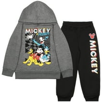 Disney Mickey Mouse Boys Sweater Sweatpants 2-Piece Set for Kids and Toddler (Size 4-8)