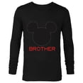 thumbnail image 1 of Disney Mickey Mouse Brother Family - Long Sleeve T-Shirt for Men – Customized-Black, 1 of 5