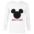 thumbnail image 1 of Disney Mickey Mouse Brother Family - Long Sleeve T-Shirt for Men – Customized-White, 1 of 5