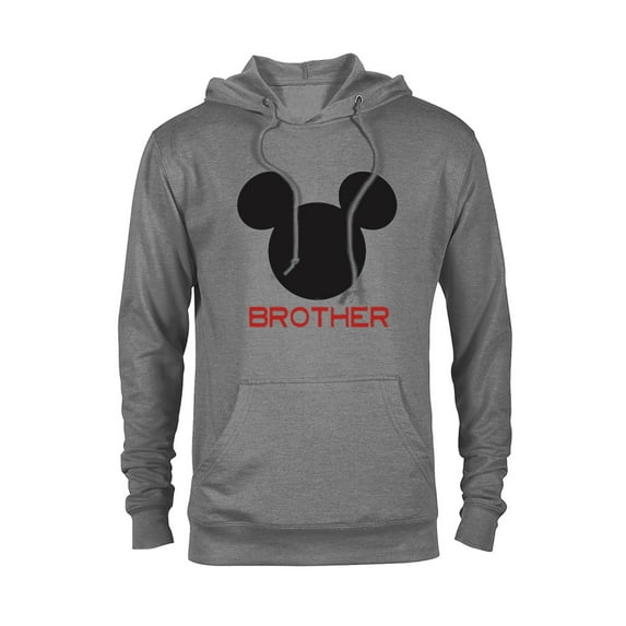 Disney Mickey Mouse Brother Family - Pullover Hoodie for Adults – Customized-Graphite Heather