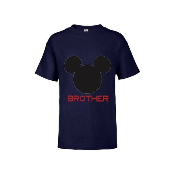 Disney Mickey Mouse Brother Family - Short Sleeve T-Shirt for Kids – Customized-Athletic Navy