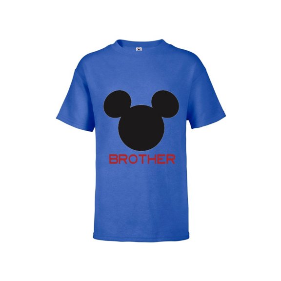 Disney Mickey Mouse Brother Family - Short Sleeve T-Shirt for Kids – Customized-Royal