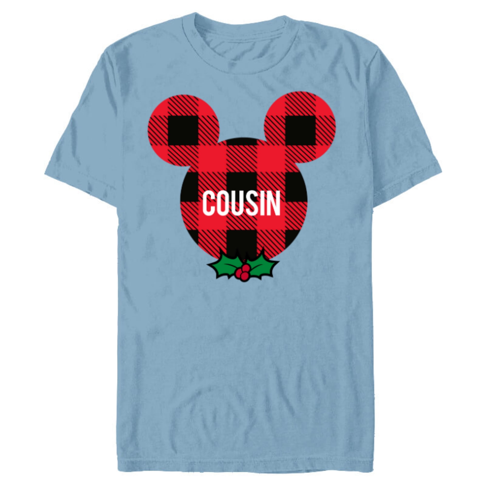Disney Mickey Mouse COUSIN Holiday Family Short Sleeve Blended T disney-mickey-mouse-cousin-holiday-family-short-sleeve-blended-t