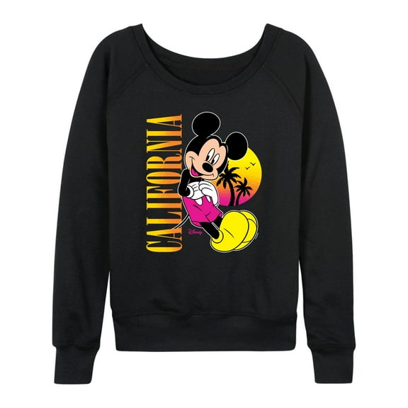 Disney - Mickey Mouse California - Women's French Terry Long Sleeve Pullover