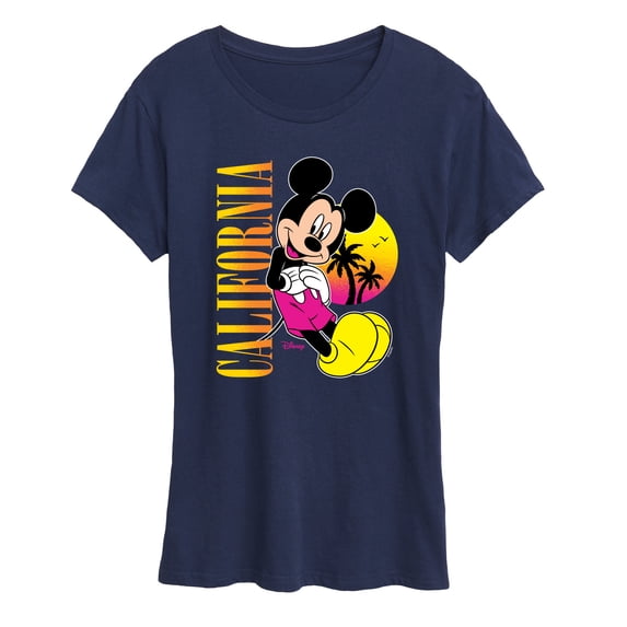 Disney - Mickey Mouse California - Women's Short Sleeve Graphic T-Shirt