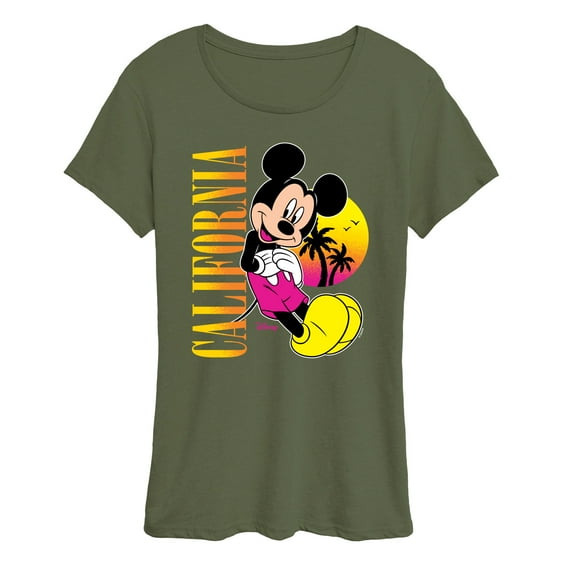 Disney - Mickey Mouse California - Women's Short Sleeve Graphic T-Shirt