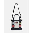 thumbnail image 1 of Disney Mickey Mouse Women's Patches Canvas Tote Bag, Black, 1 of 3