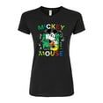 thumbnail image 1 of Disney - Mickey Mouse Cartoon Pop - Juniors Fitted Graphic T-Shirt, 1 of 4