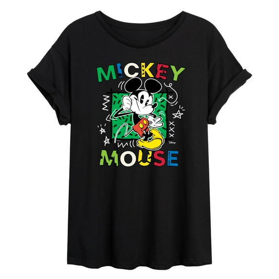 Disney - Mickey Mouse Cartoon Pop - Women's Oversized T-Shirt