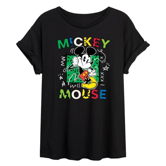 Disney - Mickey Mouse Cartoon Pop - Women's Oversized T-Shirt