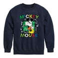 thumbnail image 1 of Disney - Mickey Mouse Cartoon Pop - Toddler & Youth Crewneck Fleece Sweatshirt, 1 of 5