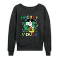thumbnail image 1 of Disney - Mickey Mouse Cartoon Pop - Women's Lightweight French Terry Long Sleeve Shirt, 1 of 5