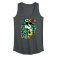 thumbnail image 1 of Disney - Mickey Mouse Cartoon Pop - Women's Racerback Tank Top, 1 of 5