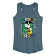 thumbnail image 1 of Disney - Mickey Mouse Cartoon Pop - Women's Racerback Tank Top, 1 of 5