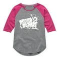 thumbnail image 1 of Disney - Mickey Mouse Chalk Drawing - Toddler & Youth Girls Raglan Graphic T-Shirt, 1 of 5