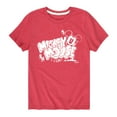 thumbnail image 1 of Disney - Mickey Mouse Chalk Drawing - Youth Short Sleeve Graphic T-Shirt, 1 of 5