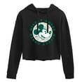 thumbnail image 1 of Disney - Mickey Mouse Checker Badge - Juniors Cropped Pullover Hoodie, 1 of 5