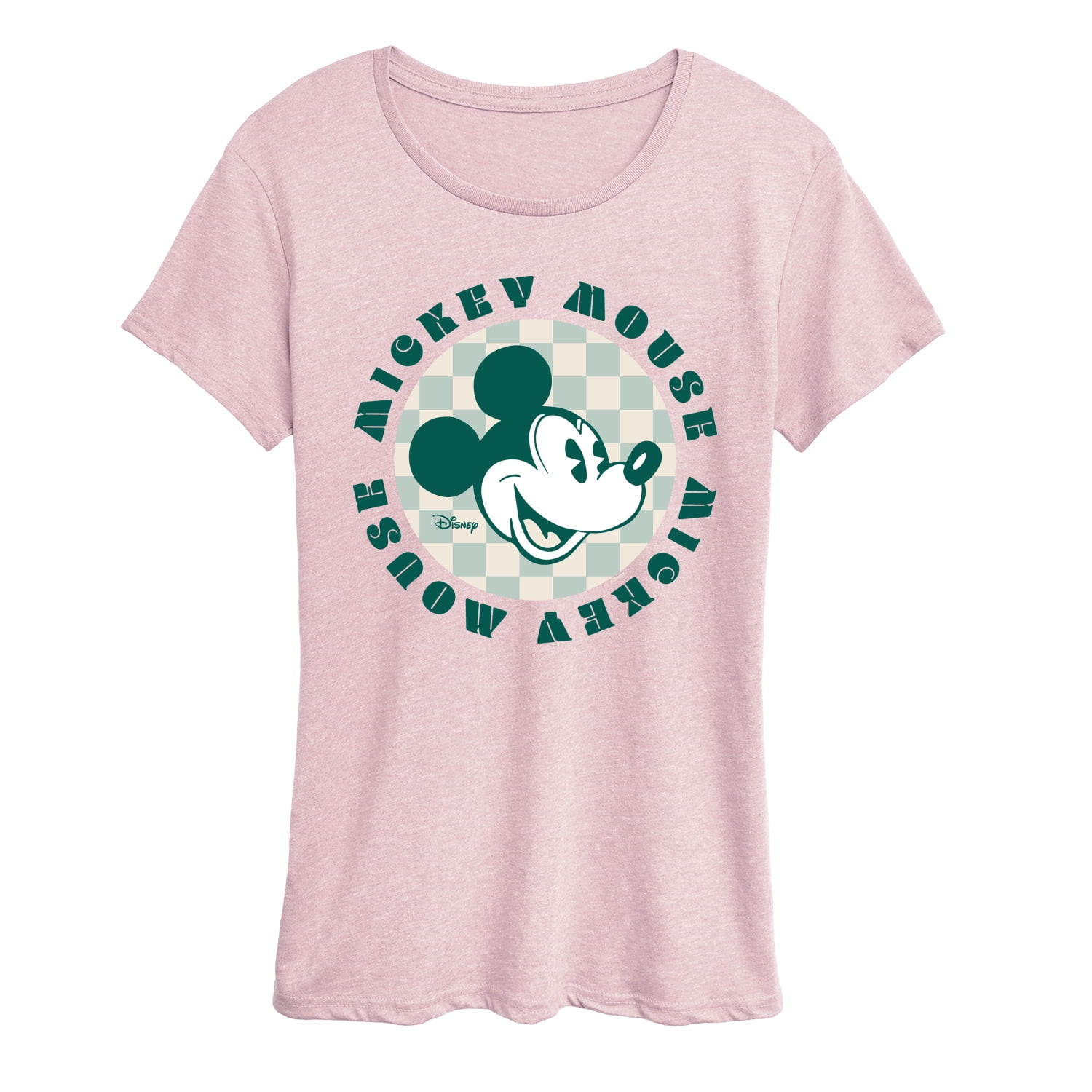 Disney - Mickey Mouse Checker Badge - Women's Short Sleeve Graphic T ...