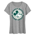 thumbnail image 1 of Disney - Mickey Mouse Checker Badge - Women's Short Sleeve Graphic T-Shirt, 1 of 5