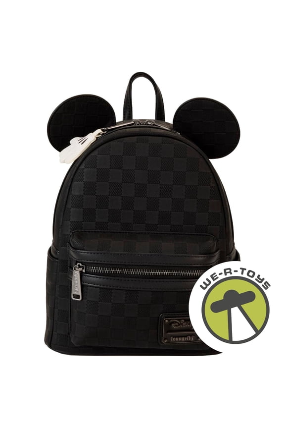 Mickey Mouse Checkered Texture Mini Backpack Loungefly