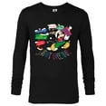 thumbnail image 1 of Disney Mickey Mouse Christmas Holiday Gift Running Late - Long Sleeve T-Shirt for Men - Customized-Black, 1 of 5