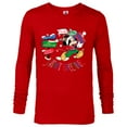 thumbnail image 1 of Disney Mickey Mouse Christmas Holiday Gift Running Late - Long Sleeve T-Shirt for Men - Customized-New Red, 1 of 5