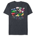 thumbnail image 1 of Disney Mickey Mouse Christmas Holiday Gift Running Late - Short Sleeve Blended T-Shirt for Adults - Customized-Navy Heather, 1 of 5