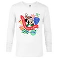 thumbnail image 1 of Disney Mickey Mouse Christmas Holiday Naughty or Nice? Eek! - Long Sleeve T-Shirt for Men - Customized-White, 1 of 5