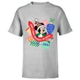 thumbnail image 1 of Disney Mickey Mouse Christmas Holiday Naughty or Nice? Eek! - Short Sleeve T-Shirt for Kids - Customized-Athletic Heather, 1 of 5