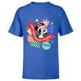 thumbnail image 1 of Disney Mickey Mouse Christmas Holiday Naughty or Nice? Eek! - Short Sleeve T-Shirt for Kids - Customized-Royal, 1 of 5