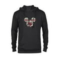thumbnail image 1 of Disney Mickey Mouse Christmas Holiday Plaid for Hijo - Pullover Hoodie for Adults - Customized-Black, 1 of 5