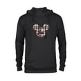 thumbnail image 1 of Disney Mickey Mouse Christmas Holiday Plaid for Son - Pullover Hoodie for Adults - Customized-Black, 1 of 5